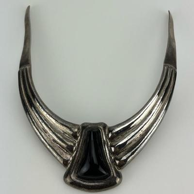 Vintage Sterling Silver Mexican Bendable Collar Necklace