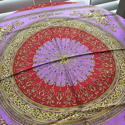 Versace Pink & Gold 100% Silk Scarf
