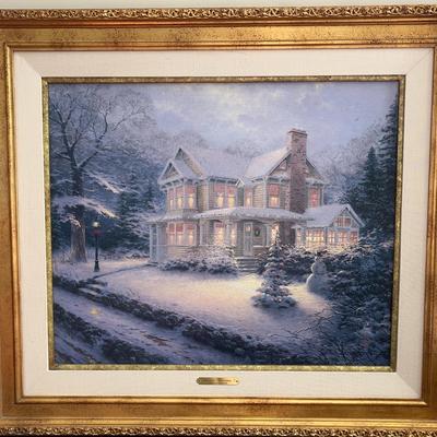 Giltwood-Frames Thomas Kinkade “Victorian Christmas III” Print