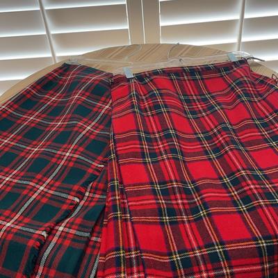 2 Women's Tartan Plaid Kilts by Archie Brown & Son
