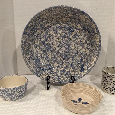 Spongeware Stoneware (4)