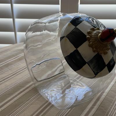 Mackenzie-Child's Glass Cookie Jar