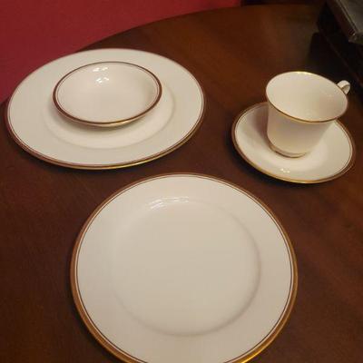 Noritake- Complete Set of China. Gold Rimmed