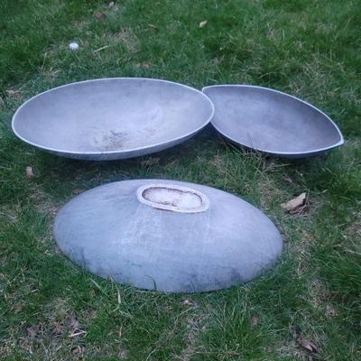 Solid Aluminum Raw bar serving pieces. 6 available.  $12/ea