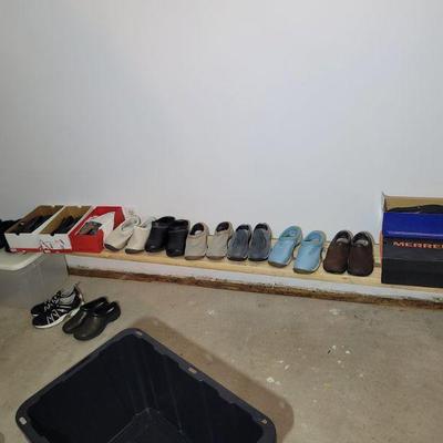 Loads of Merrell shoes...