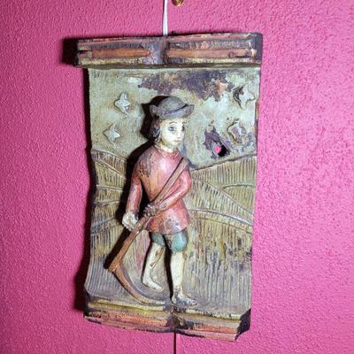 Swiss carved wall piece