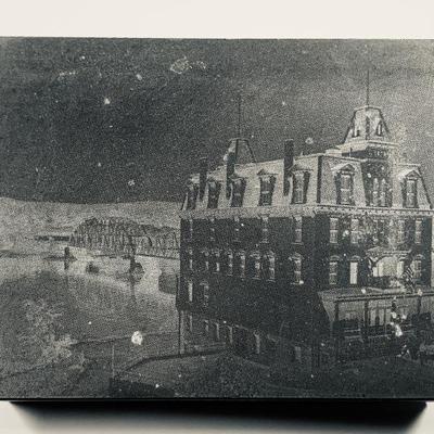 Steel printing block of The Goodspeed Opera House  3 x 4 1/4”
