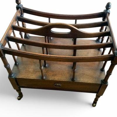 Vtg. mahogany Canterbury 