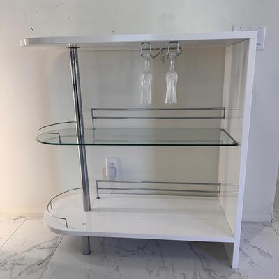 Modern Bar Cart Serving Console