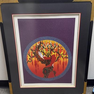 Erté Signed Artist’s Proof – Art Deco Lithograph “Tree of Life” Style – A.P. 34/50