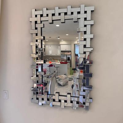 Contemporary Geometric Decorative Mirror 