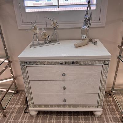 Mirrored Nightstand 