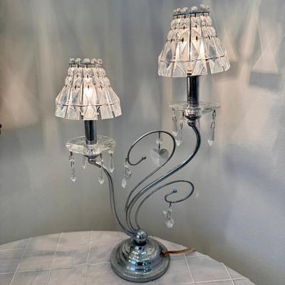 Vintage Crystal Table Lamp