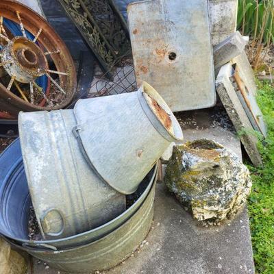 Galvanized buckets