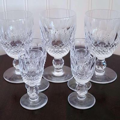 Waterford Crystal Colleen Cordials And Small Stemmed Glasses