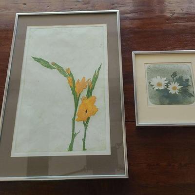 Floral Artwork Pair