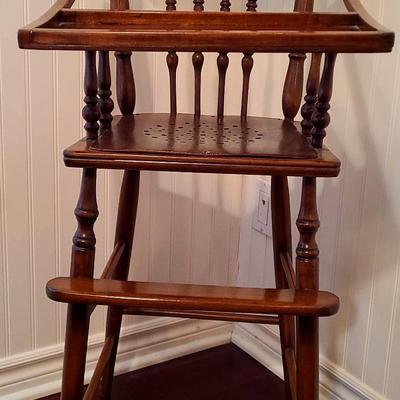 Wonderful Wooden High Chair