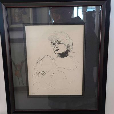 Henri Toulouse-Lautrec Lithograph Madmeoiselle Marcelle 47/250