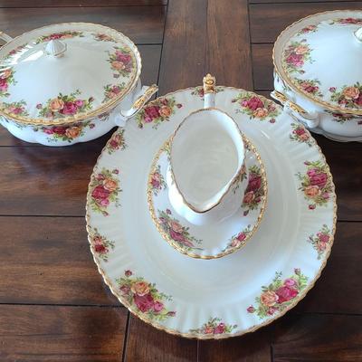 Royal Albert, Old Country Roses, Serving Pieces - Bone China, England
