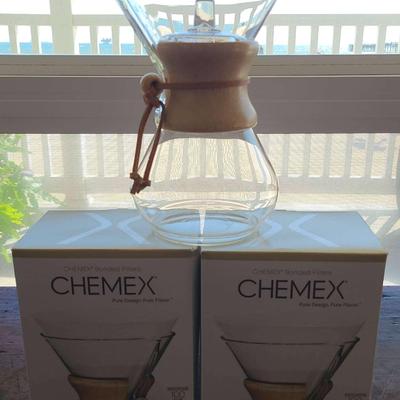 Chemex Pour Over Coffee Maker With Extra Filters