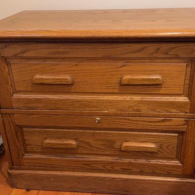 Wood Filing Cabinet 