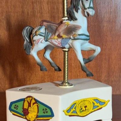 Carousel Horse Music Box 