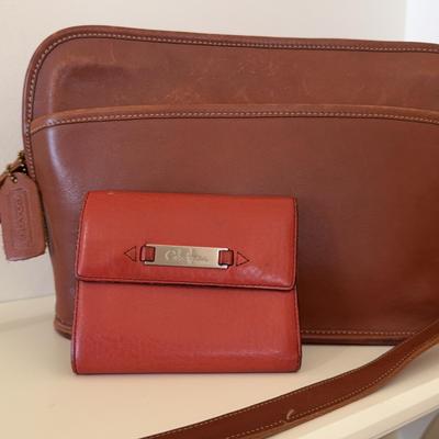Vintage Coach Crossbody Bag & Cole Haan Wallet 
