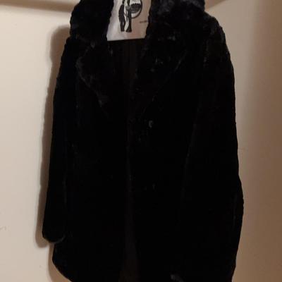Larchmont Furriers Black Fur Coat-Vintage 