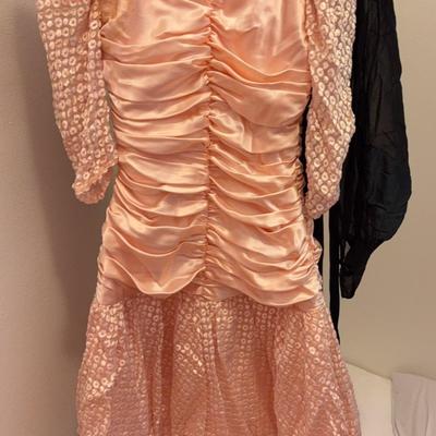 Prom Dress c 1980s & Lady Duff Negligee c1940-1950s