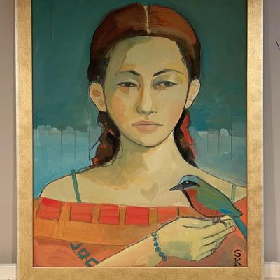 Susy Keely "Girl with Braids c.2003