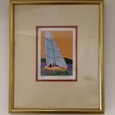 Sailboat Print-Pencil Signed-26/50
