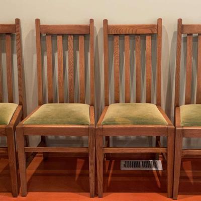 Vintage Mission Style Dining Chairs 