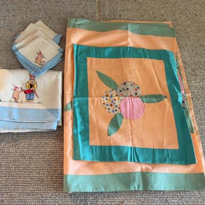 Appliqued Linens