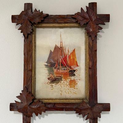 Antique Adirondack frame, 1940s-Boat
