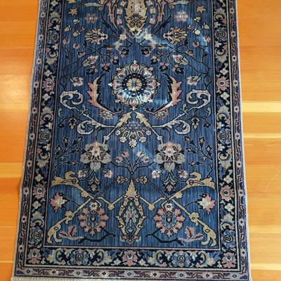 Indigo Blue Wool Rug 