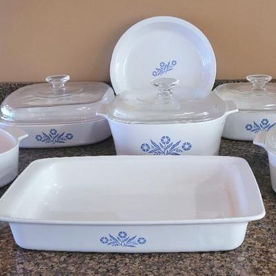Corning Cornflower Blue Bakeware 