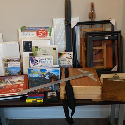 Paint Canvases, Easels, Lesson Books