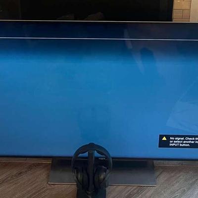 55" Sony TV And Sony Headphones 