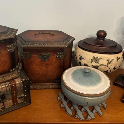 Vintage Wooden Boxes, Candle Holders And More!