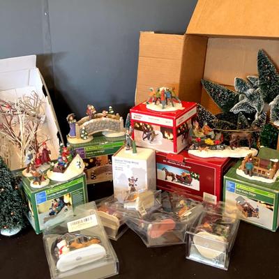 Christmas Figurines From Dickens Village Collection & Holiday Time 