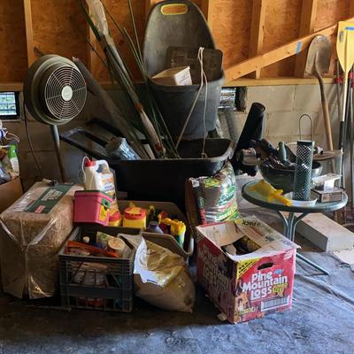 Lawn And Landscaping Includes Wheelbarrow, Fan & More