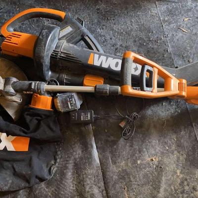 Worx Edger And Leaf Blower