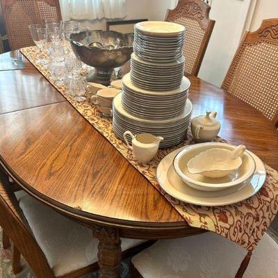 Lenox Cream with Platinum Rim Set