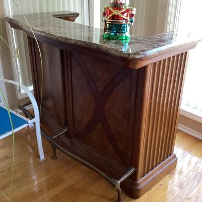 Marble top bar