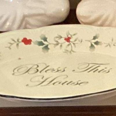 Decorative plate bless this house