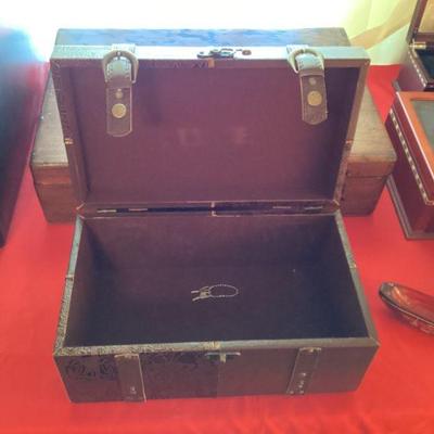 Leather case open