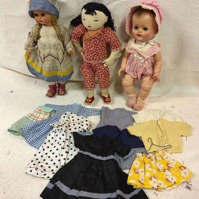 Ada lum cloth doll other vintage dolls