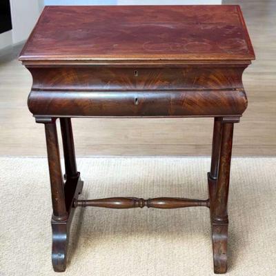 19th century mahogany sewing table