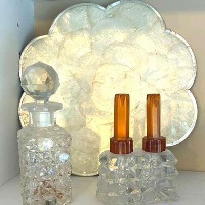 Perfume bottles art deco double perfume single perfume