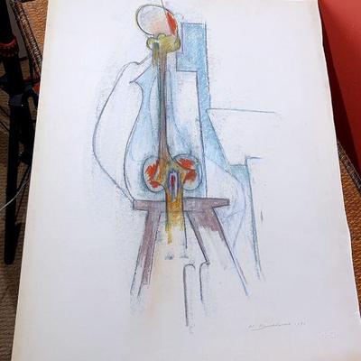 Original signed 1970 hans gustav burkhardt